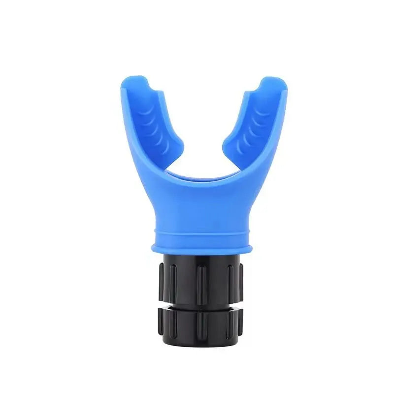 Blue high-performance respiratory trainer for athletes building lung capacity and stamina.